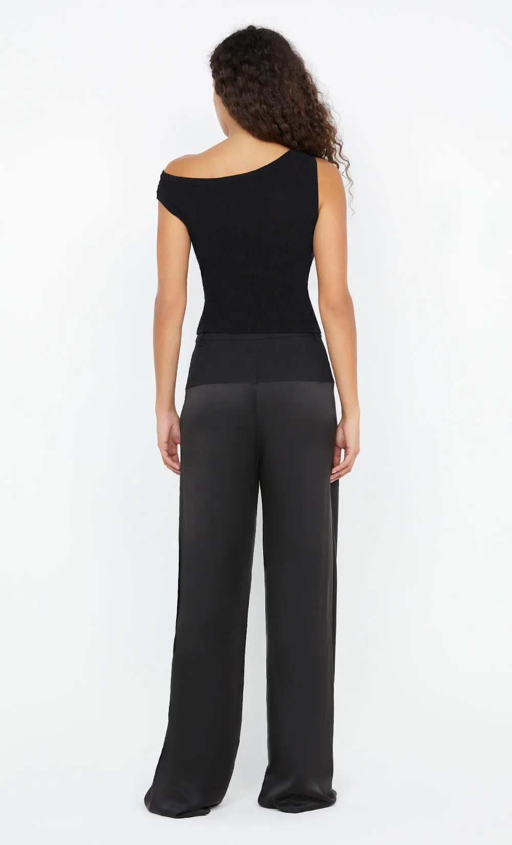 ELANAH KNIT ASYM TOP - BLACK sold by bec + bridge product image thumbnail 2