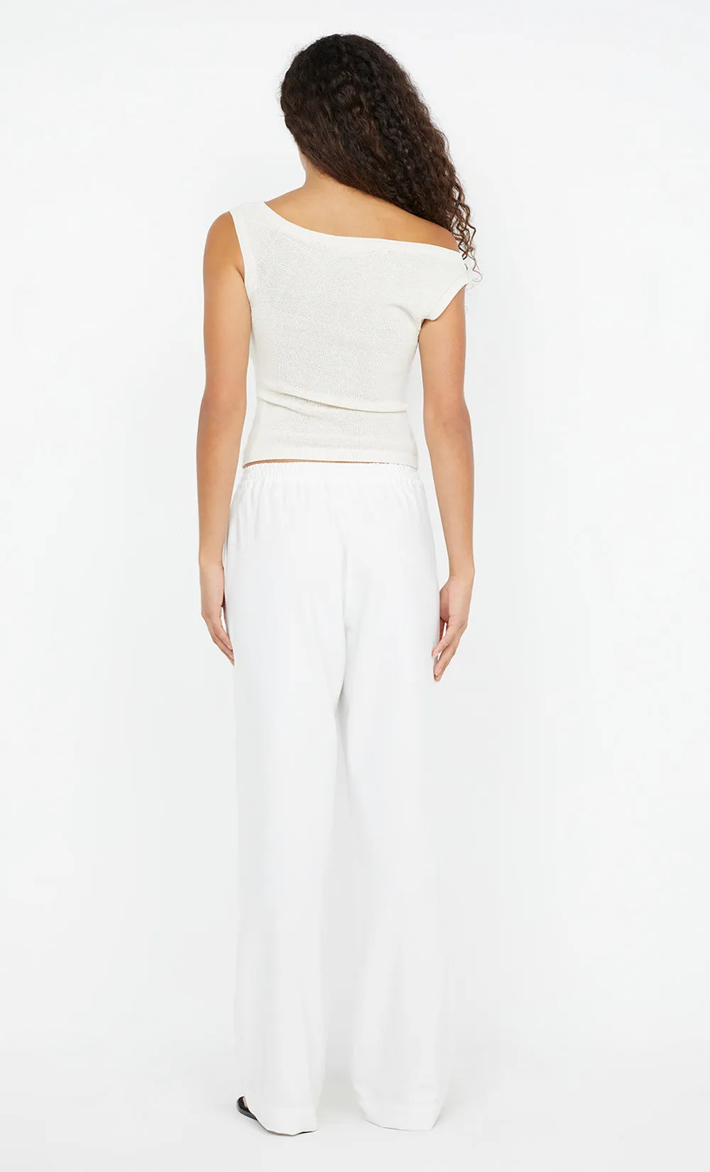 NINAH DRAWSTRING PANT - WHITE sold by bec + bridge product image thumbnail 4