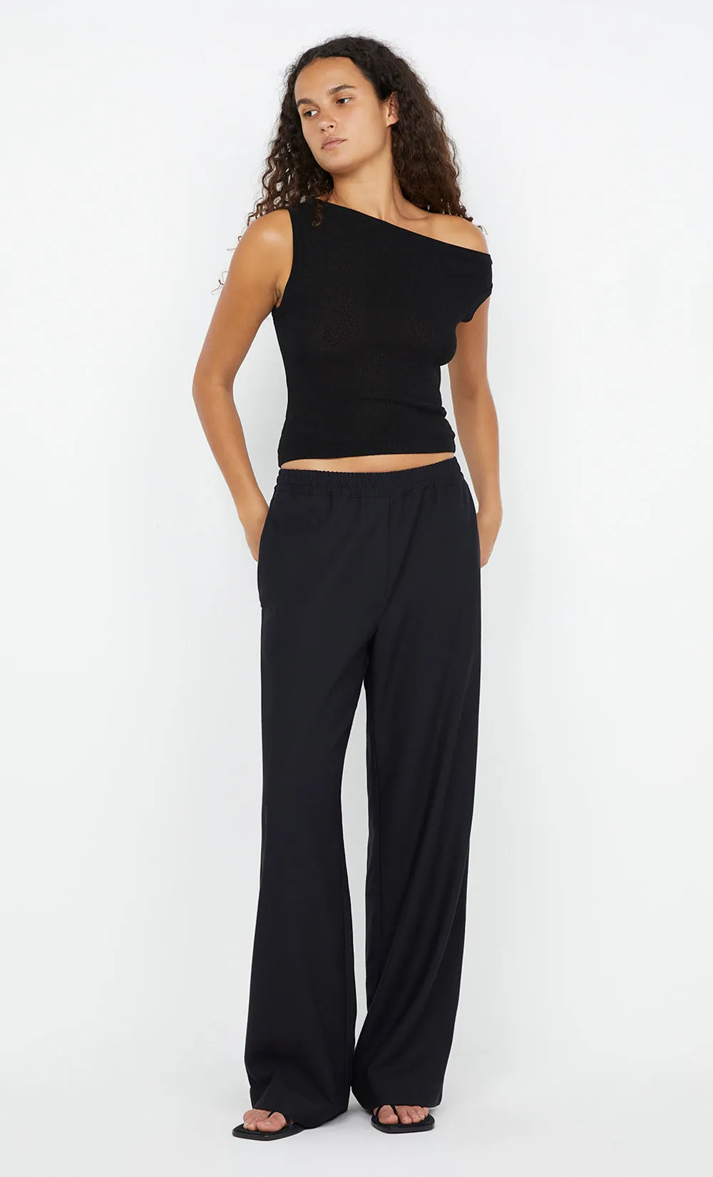 NINAH DRAWSTRING PANT - BLACK sold by bec + bridge product image thumbnail 5