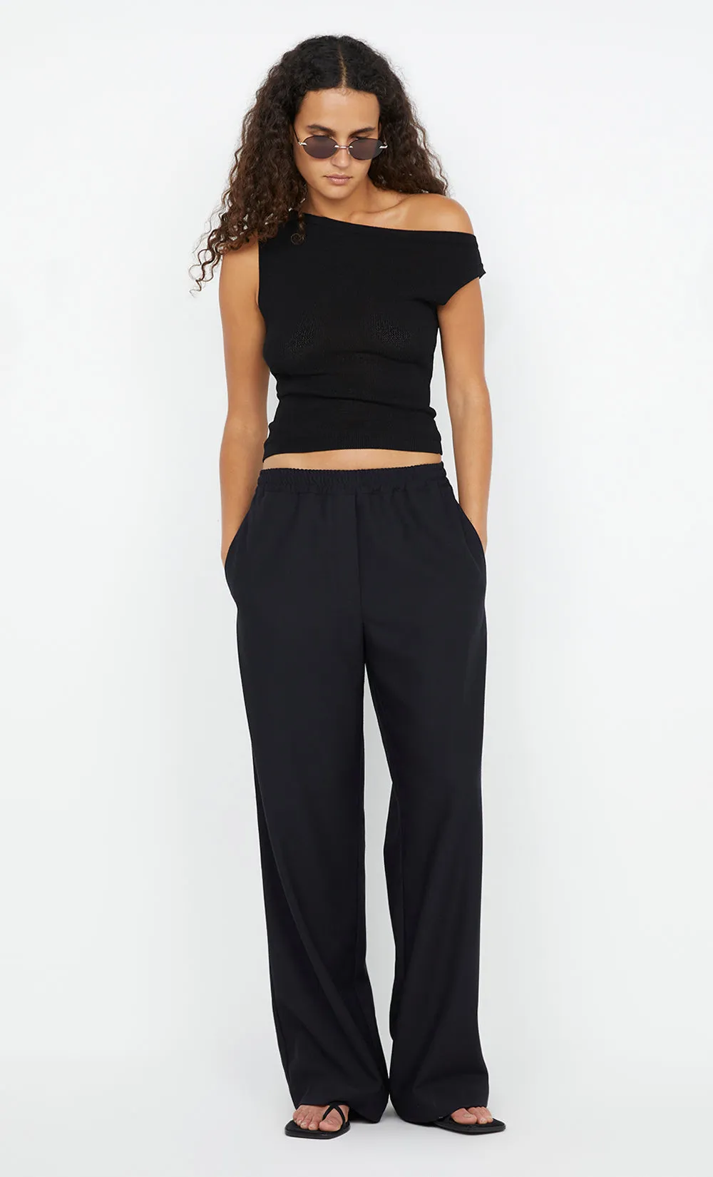 NINAH DRAWSTRING PANT - BLACK sold by bec + bridge product image thumbnail 2