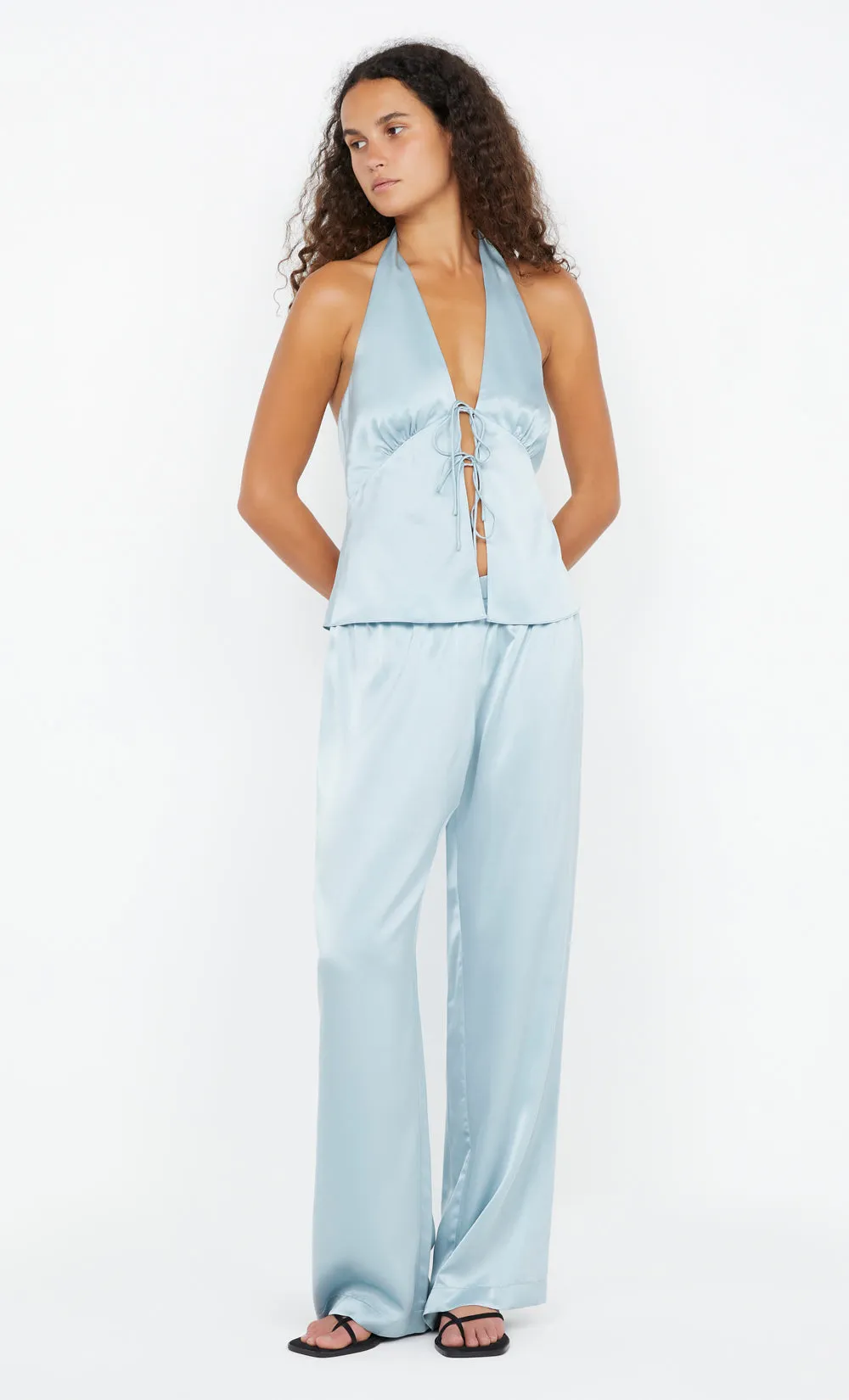 KAIA HALTER TOP - DUCK EGG sold by bec + bridge product image thumbnail 5