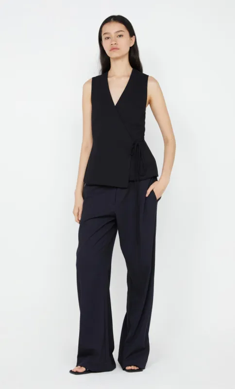 NINAH TIE VEST - BLACK sold by bec + bridge