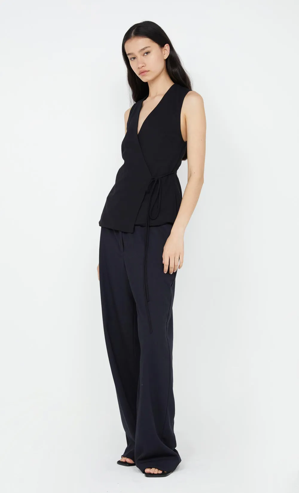 NINAH TIE VEST - BLACK sold by bec + bridge product image thumbnail 3
