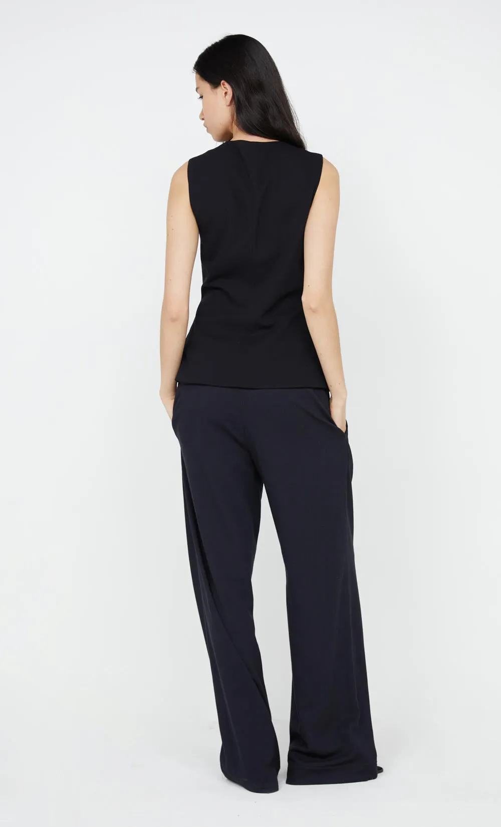 NINAH TIE VEST - BLACK sold by bec + bridge product image thumbnail 2