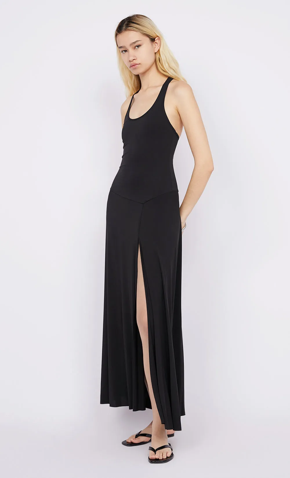 GIGI SINGLET DRESS - BLACK sold by bec + bridge product image thumbnail 3