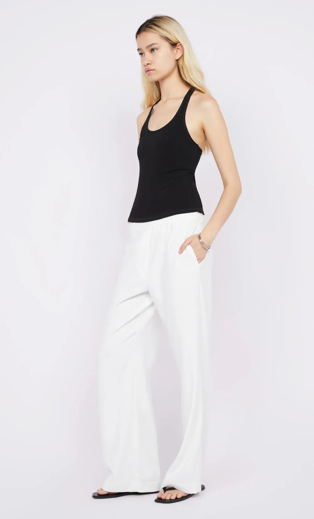GIGI RACER TANK - BLACK sold by bec + bridge product image thumbnail 3