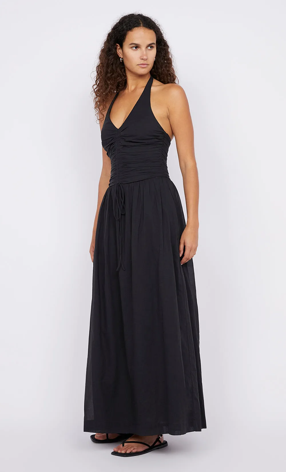 FRANCA HALTER DRESS - BLACK sold by bec + bridge product image thumbnail 3