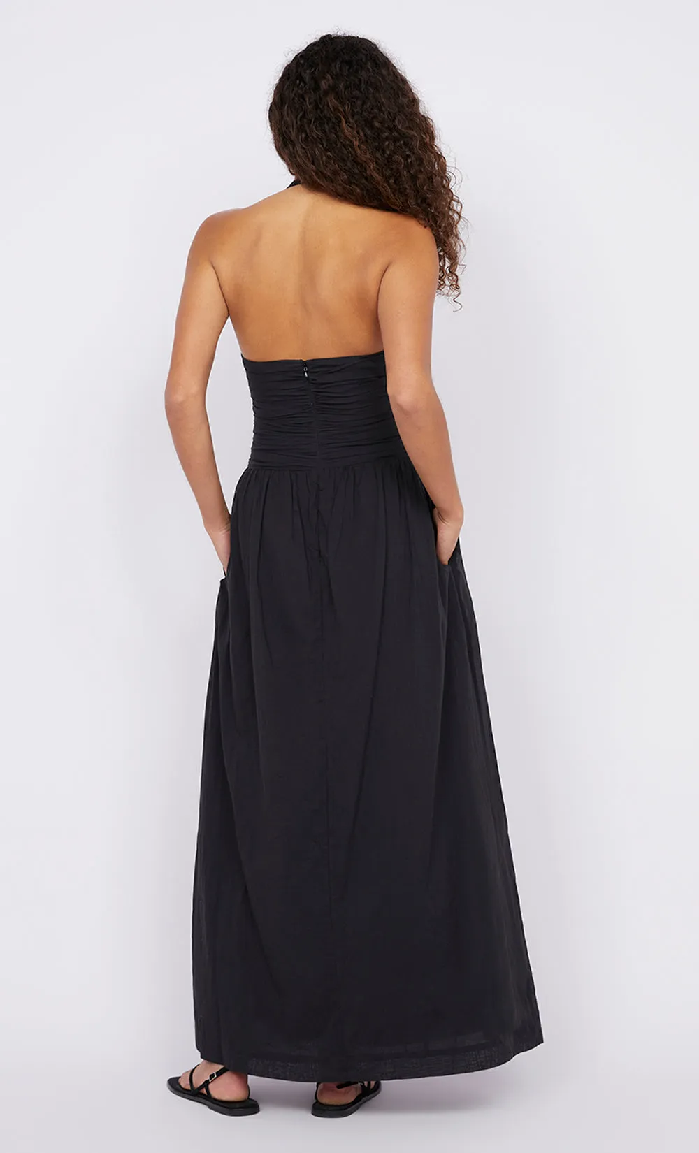 FRANCA HALTER DRESS - BLACK sold by bec + bridge product image thumbnail 2