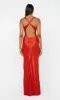MAXINA CROSSOVER DRESS - CRIMSON sold by bec + bridge