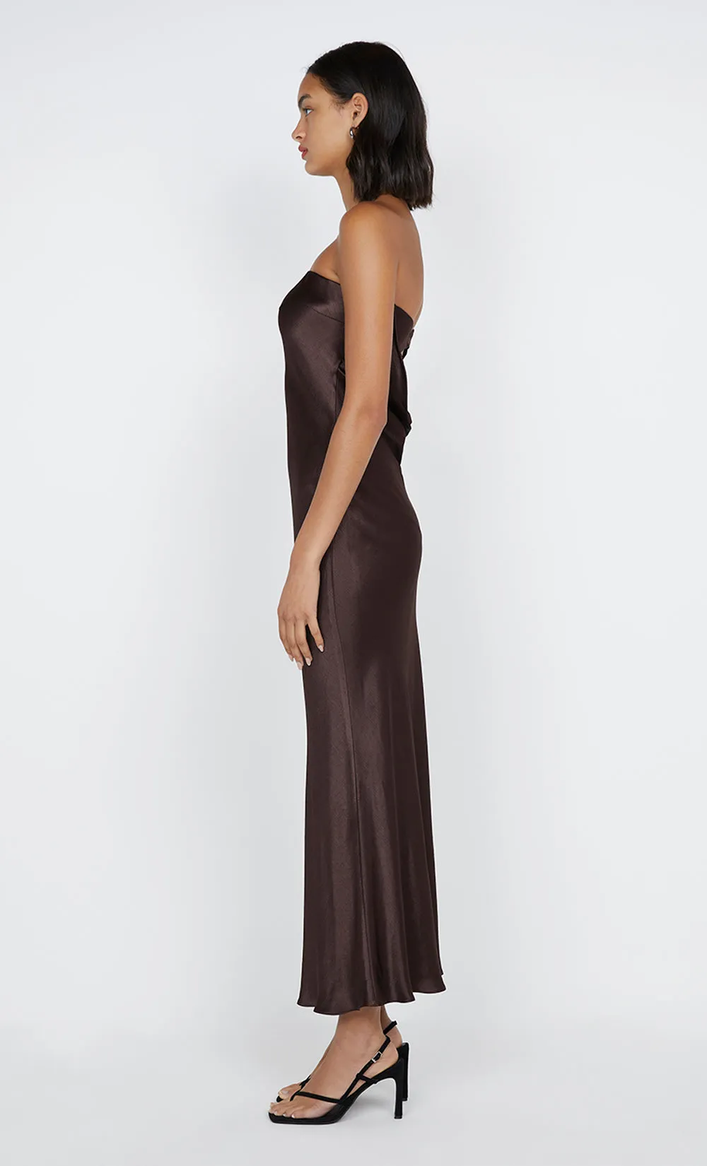 MOON DANCE STRAPLESS DRESS - DARK CHOCOLATE sold by bec + bridge product image thumbnail 3