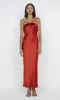 MOON DANCE STRAPLESS DRESS - CRIMSON sold by bec + bridge