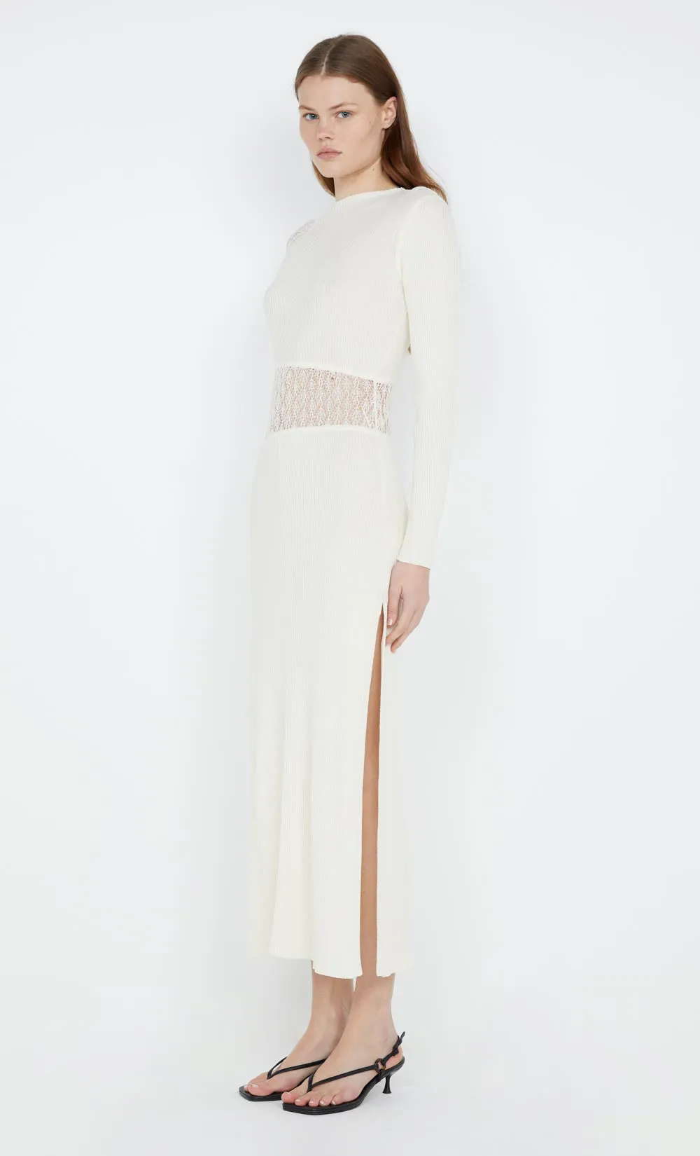 CHANTELLE LONG SLEEVE DRESS - IVORY sold by bec + bridge product image thumbnail 3