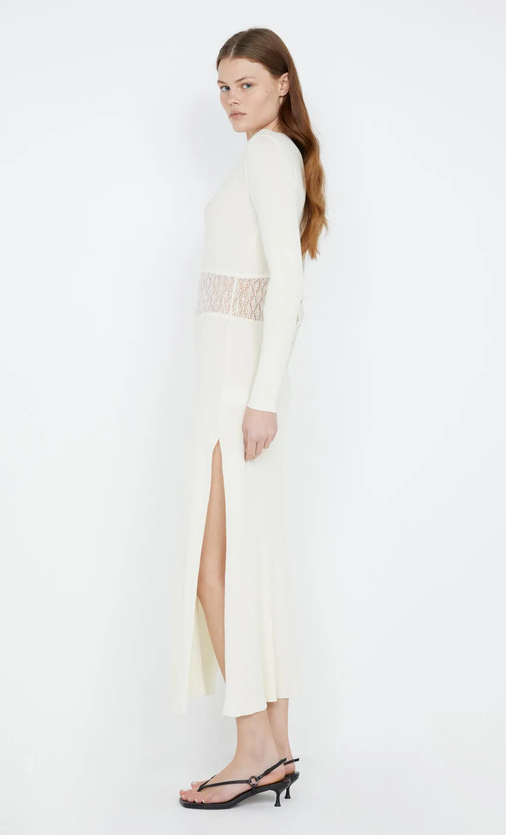 CHANTELLE LONG SLEEVE DRESS - IVORY sold by bec + bridge product image thumbnail 4
