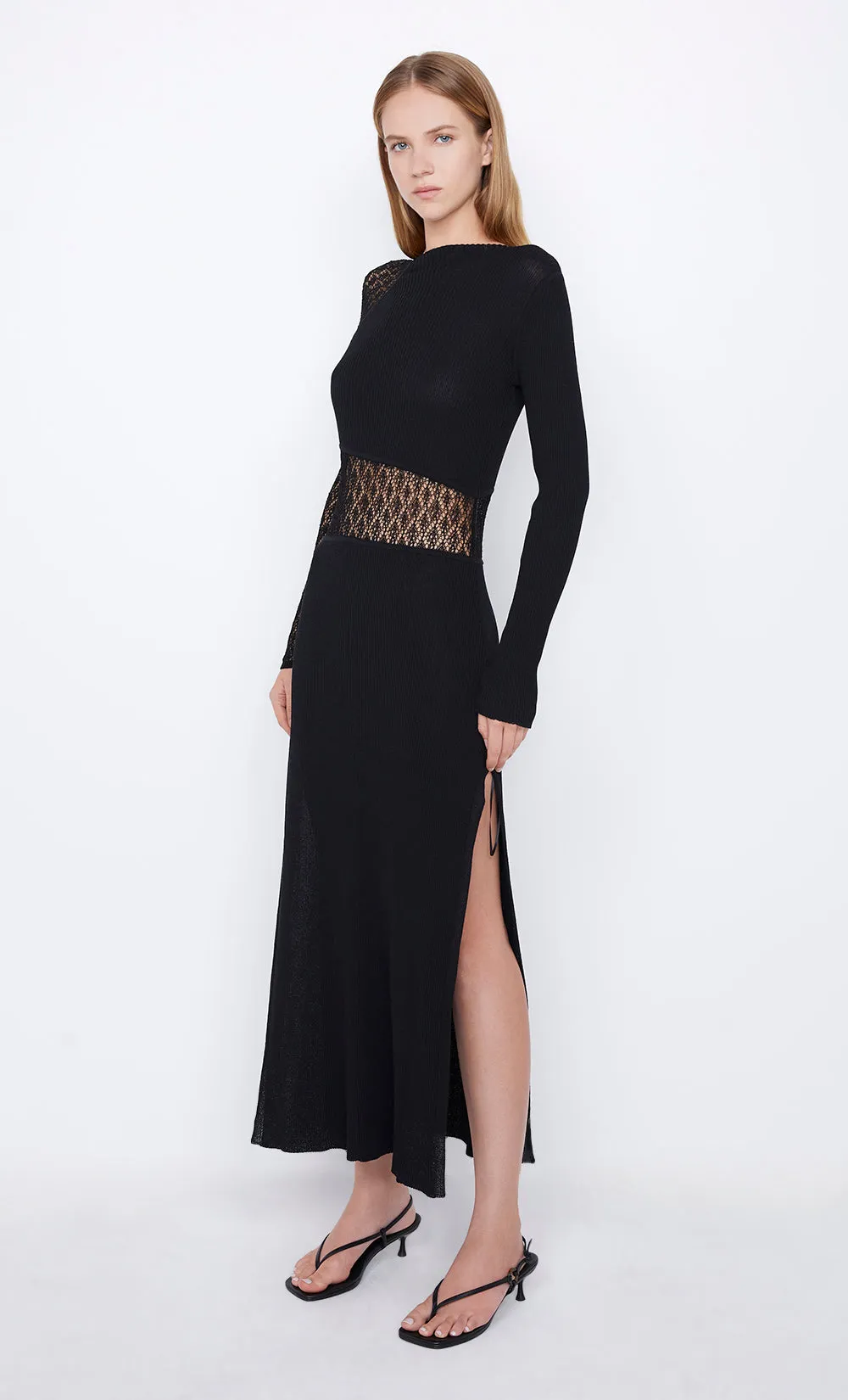 CHANTELLE LONG SLEEVE DRESS - BLACK sold by bec + bridge product image thumbnail 3