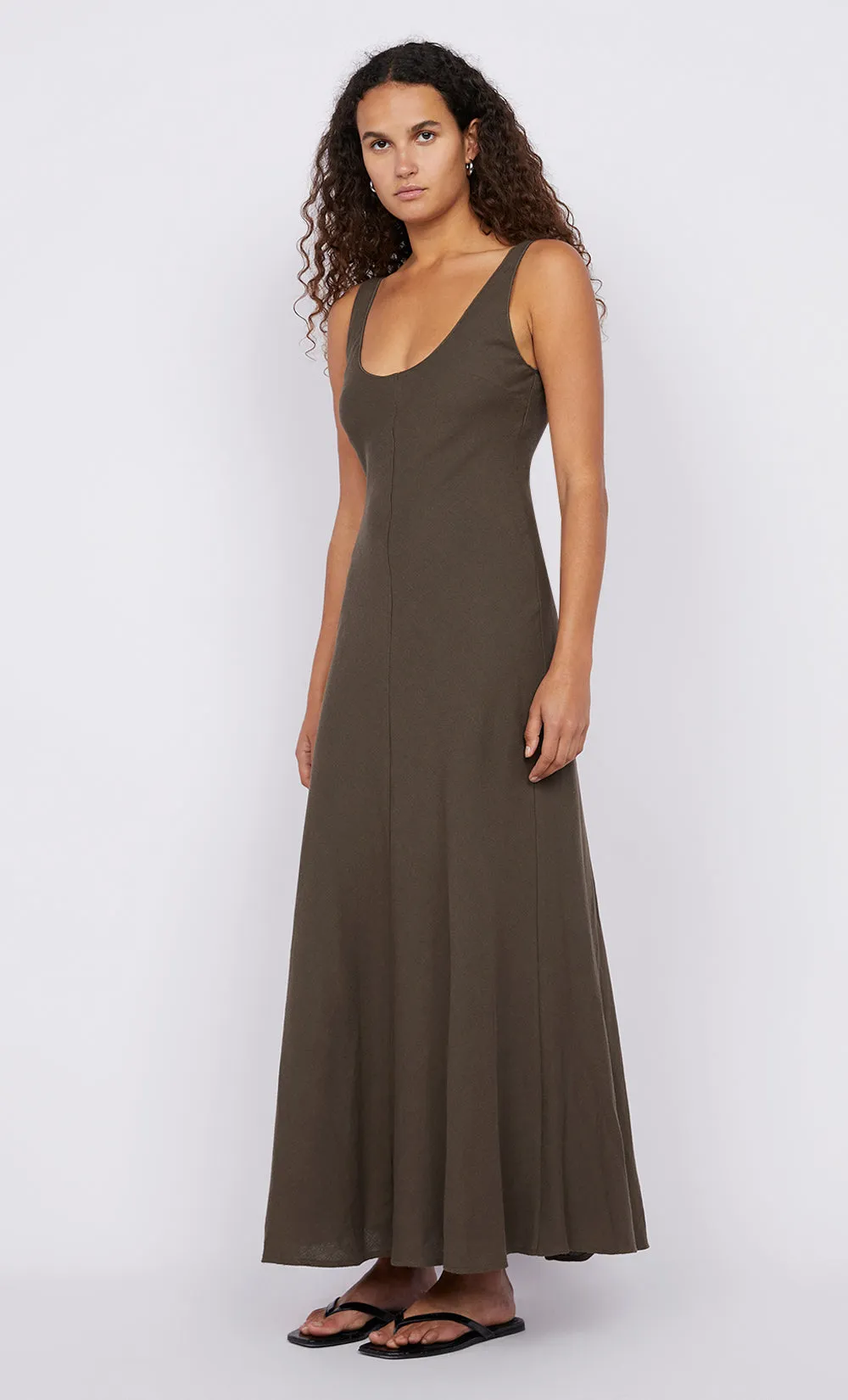 STEFFI SCOOP NECK DRESS - TWIG sold by bec + bridge product image thumbnail 3