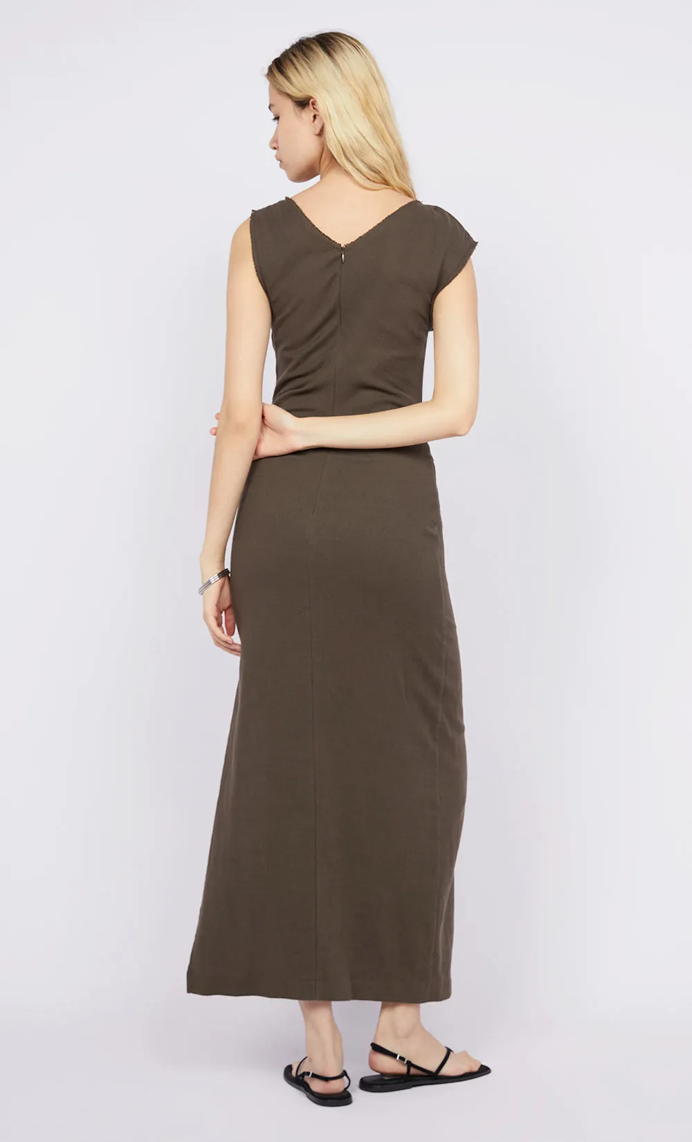 STEFFI GATHER DRESS - TWIG sold by bec + bridge product image thumbnail 2