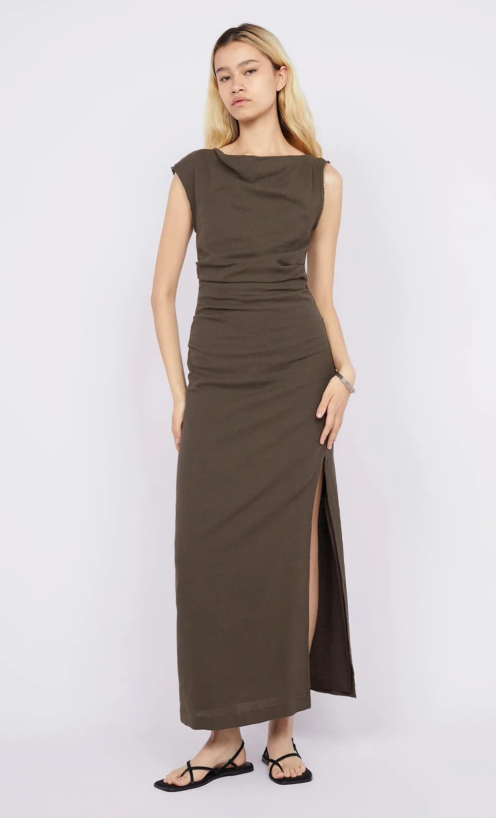 STEFFI GATHER DRESS - TWIG sold by bec + bridge product image thumbnail 5