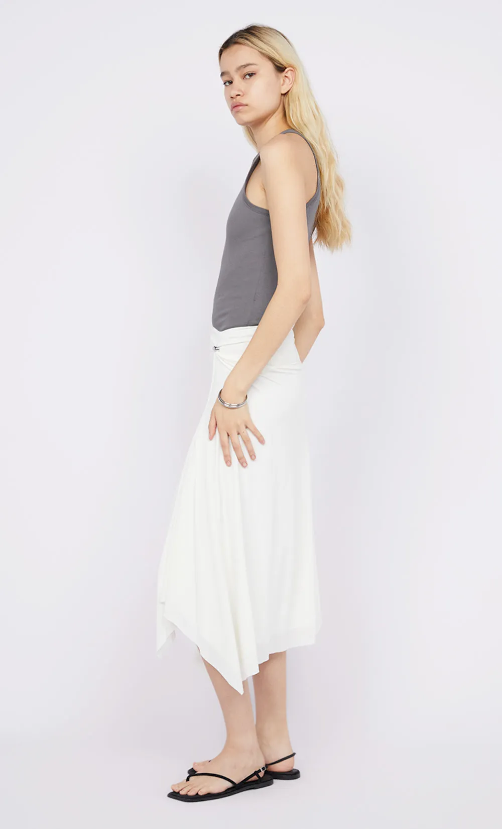 SERAPHINA MIDI SKIRT - WHITE sold by bec + bridge product image thumbnail 4