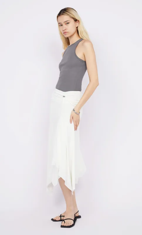SERAPHINA MIDI SKIRT - WHITE sold by bec + bridge