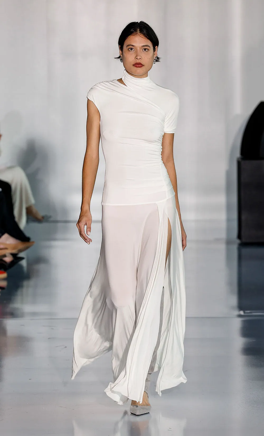 SERAPHINA ASYM DRESS - WHITE sold by bec + bridge product image thumbnail 2