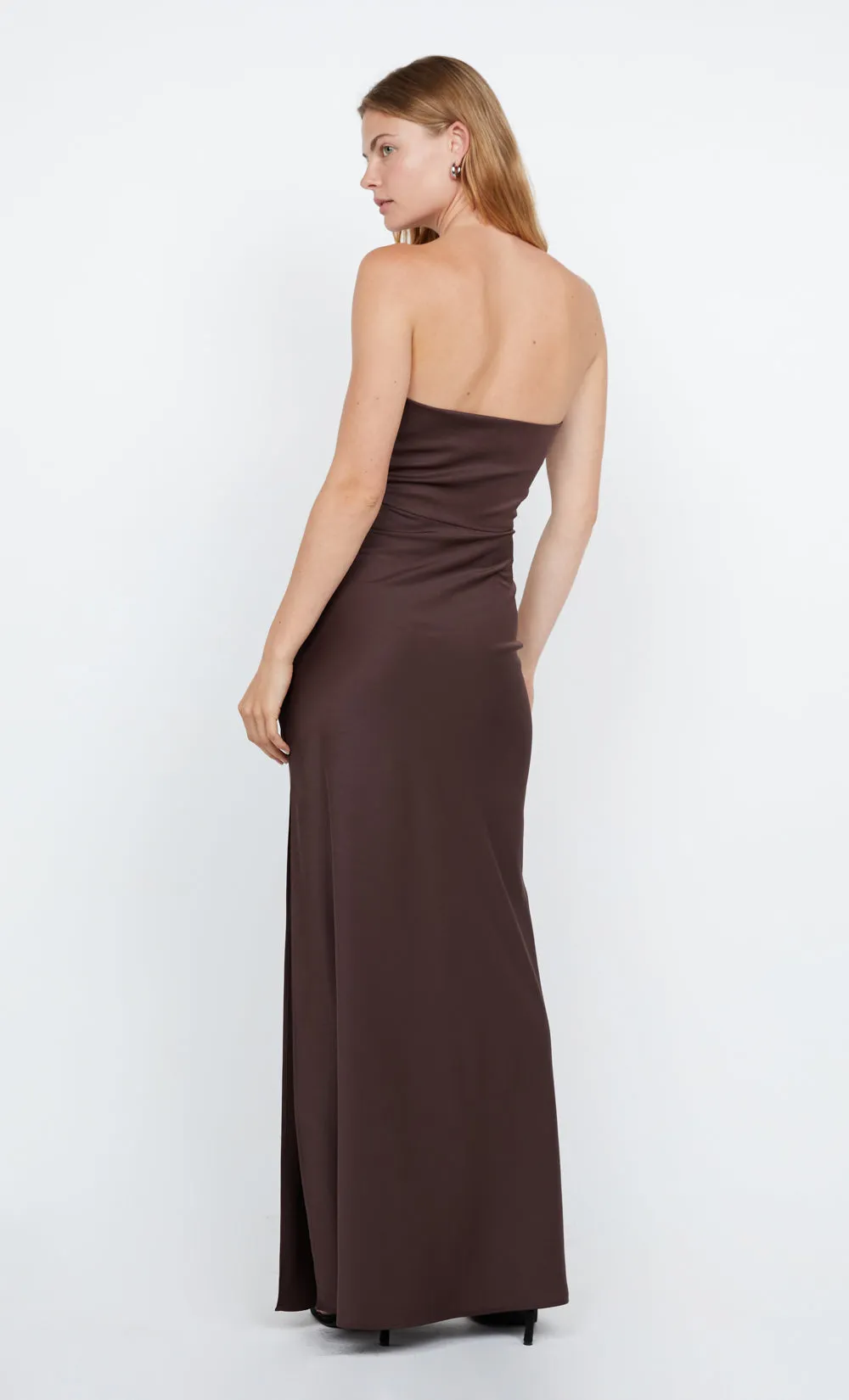 ETERNITY STRAPLESS MAXI DRESS - DARK CHOCOLATE sold by bec + bridge product image thumbnail 3