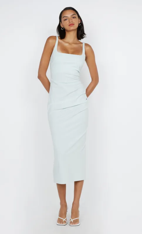 AVELINE TUCK MIDI DRESS - OCEAN MIST sold by bec + bridge