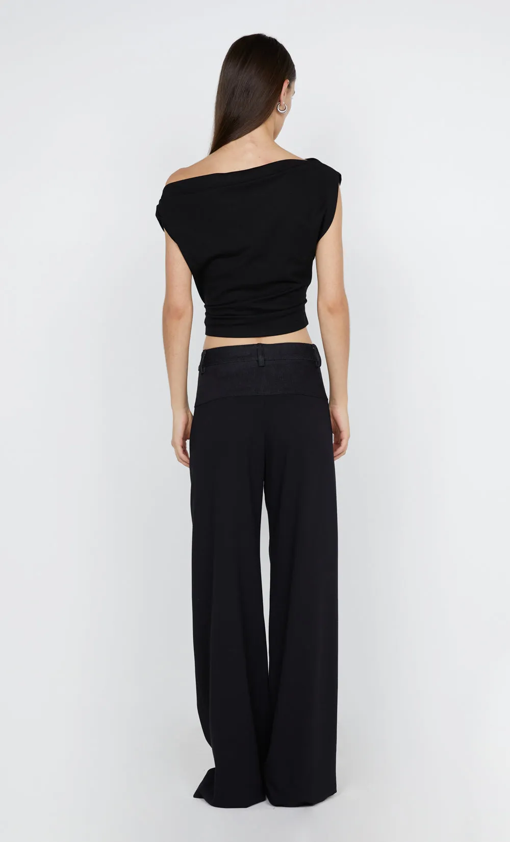 SORAYA BOAT NECK TOP - BLACK sold by bec + bridge product image thumbnail 2
