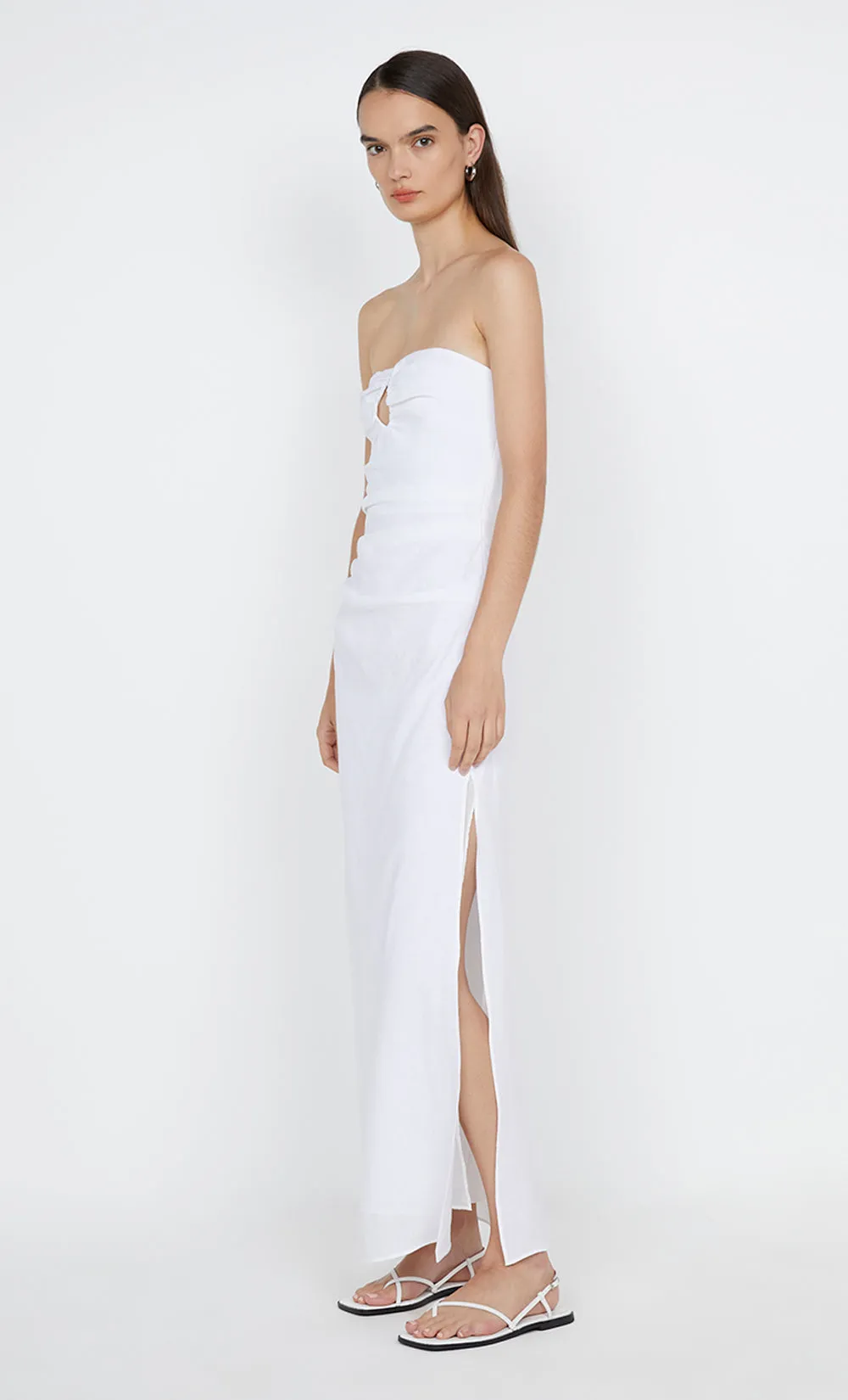 MARIANNA STRAPLESS DRESS - WHITE sold by bec + bridge product image thumbnail 3