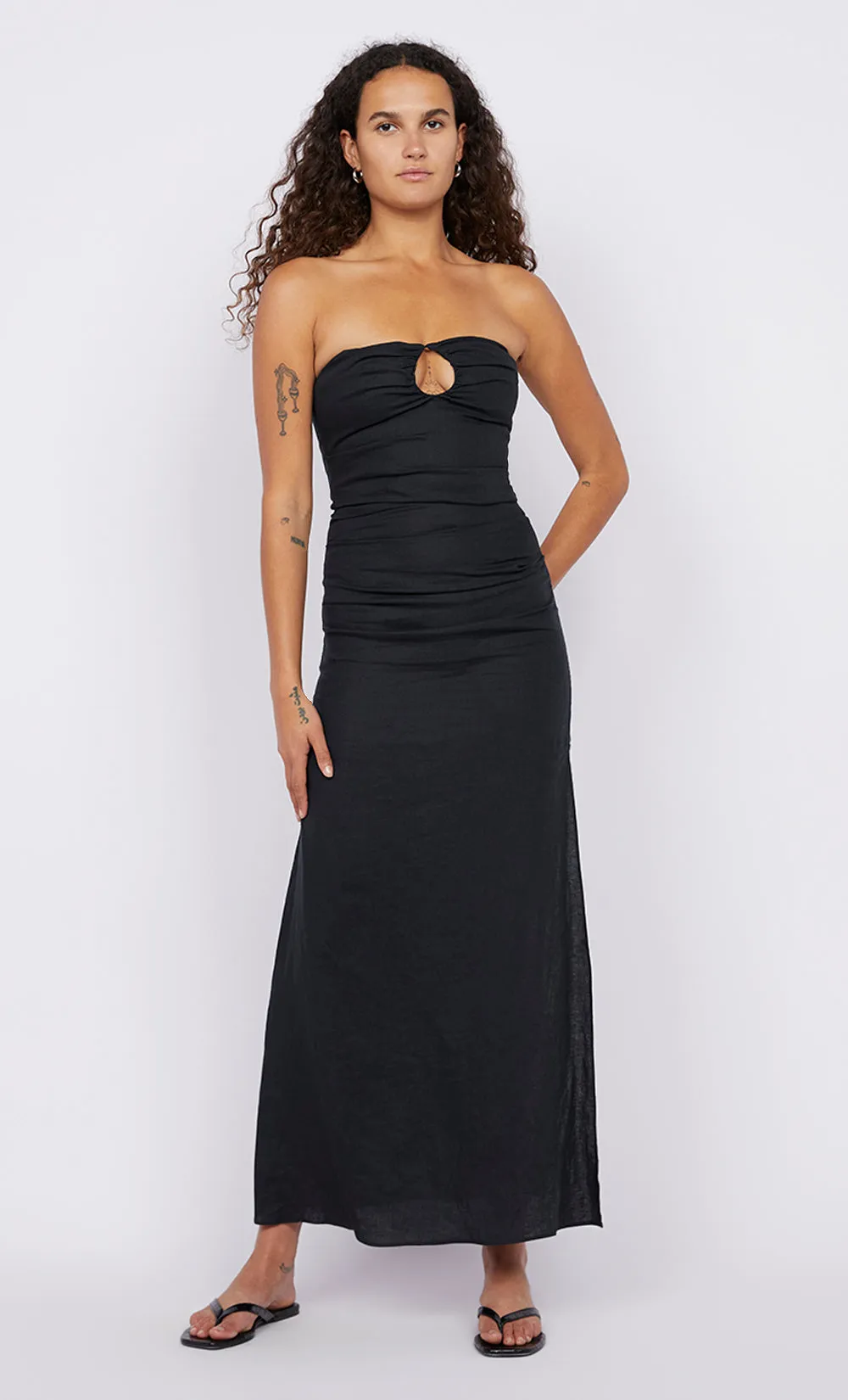 MARIANNA STRAPLESS DRESS - BLACK sold by bec + bridge product image thumbnail 5
