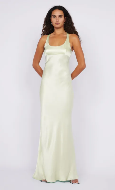 MAXINA CROSSOVER DRESS - ICE YELLOW sold by bec + bridge