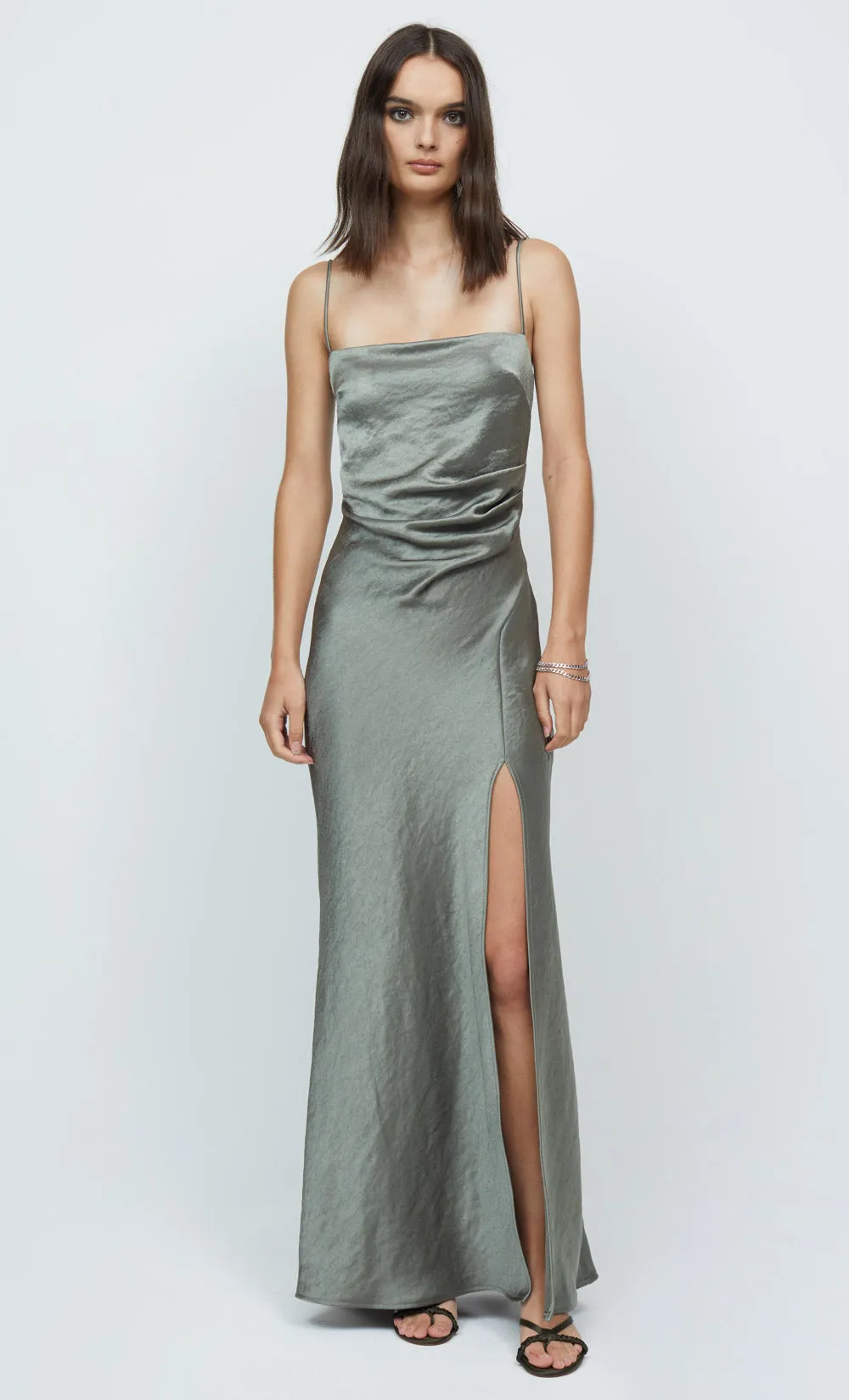 NADIA MAXI DRESS - DARK OLIVE sold by bec + bridge