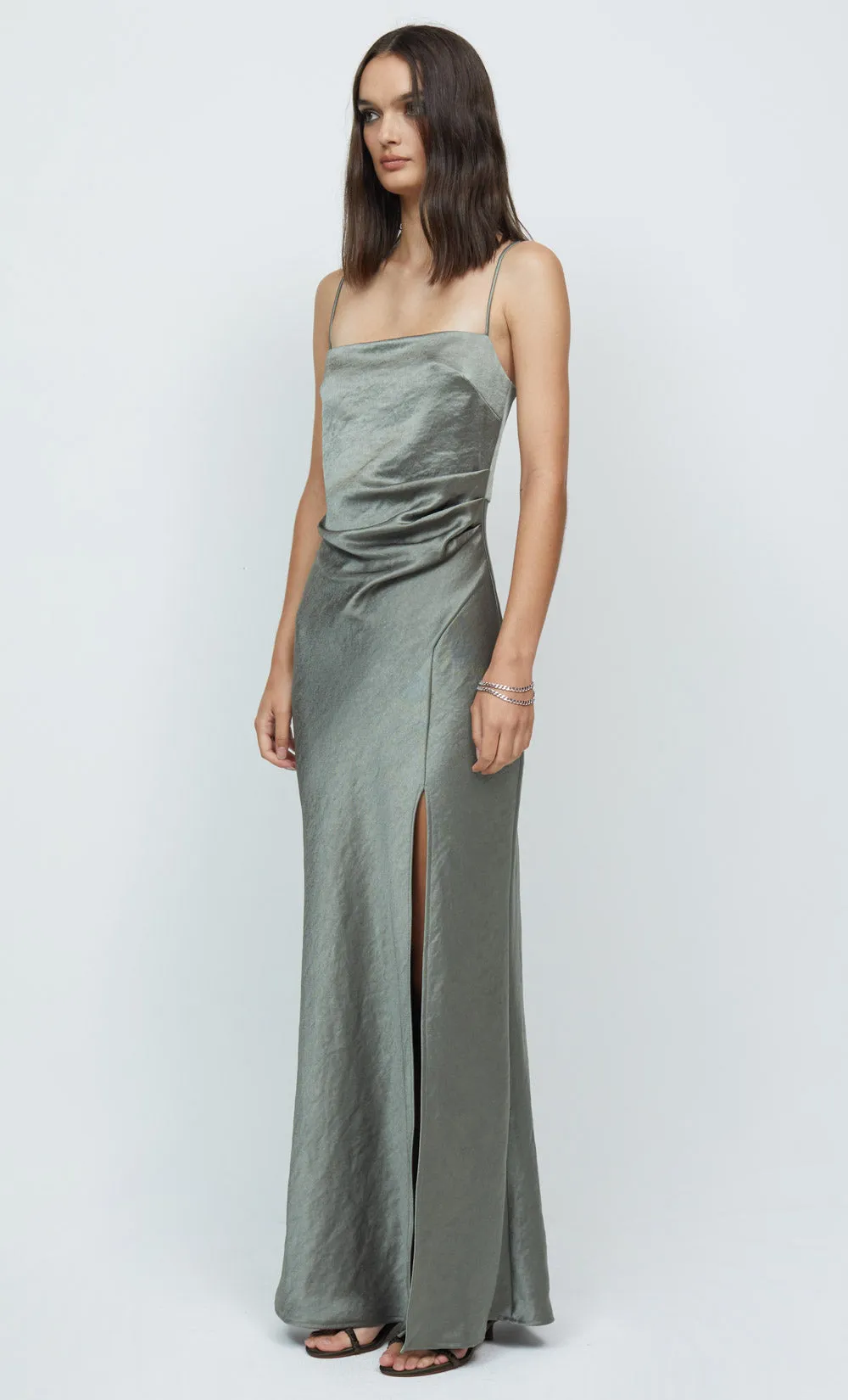 NADIA MAXI DRESS - DARK OLIVE sold by bec + bridge product image thumbnail 3