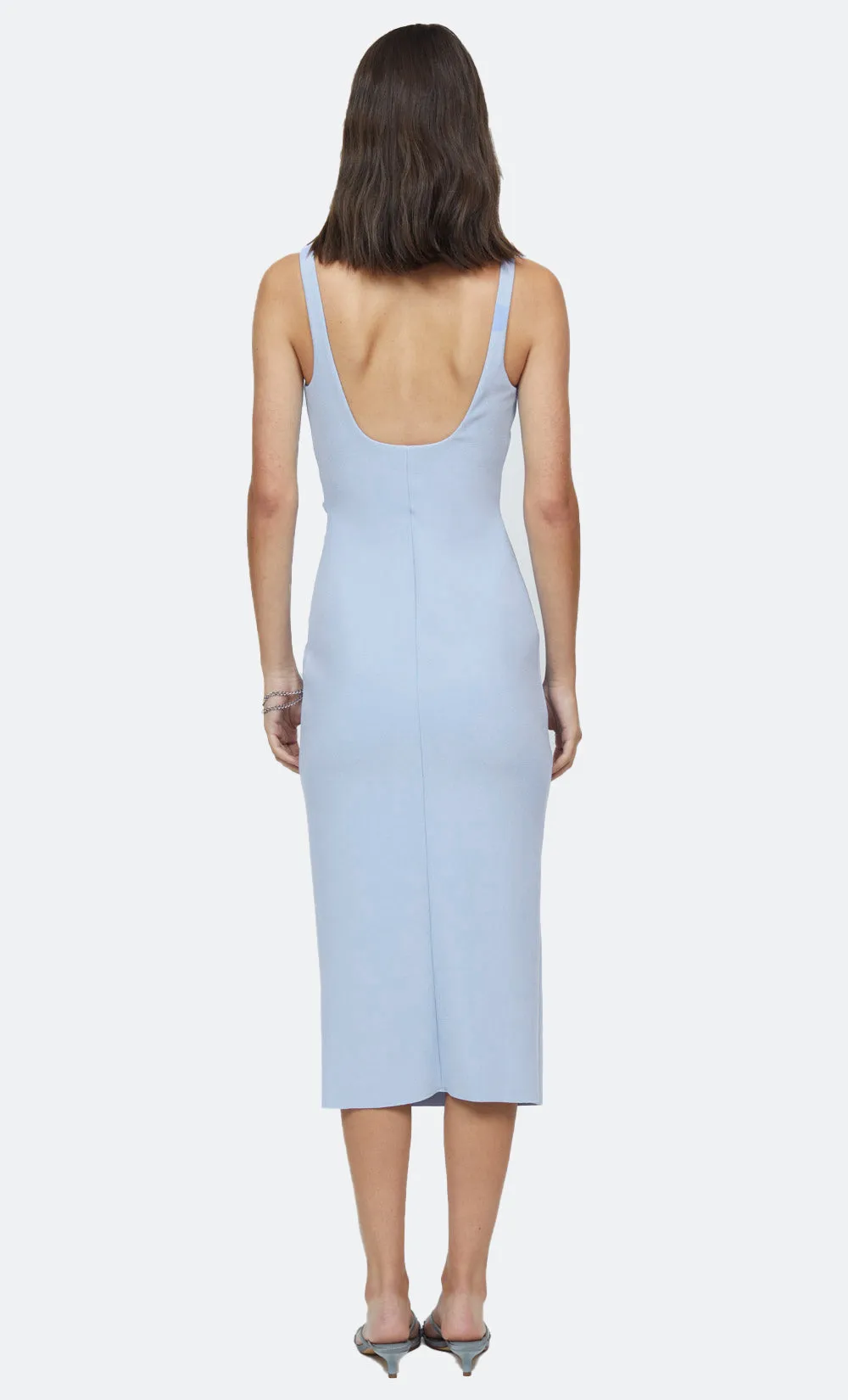 KARINA TUCK MIDI DRESS - POWDER BLUE sold by bec + bridge product image thumbnail 4