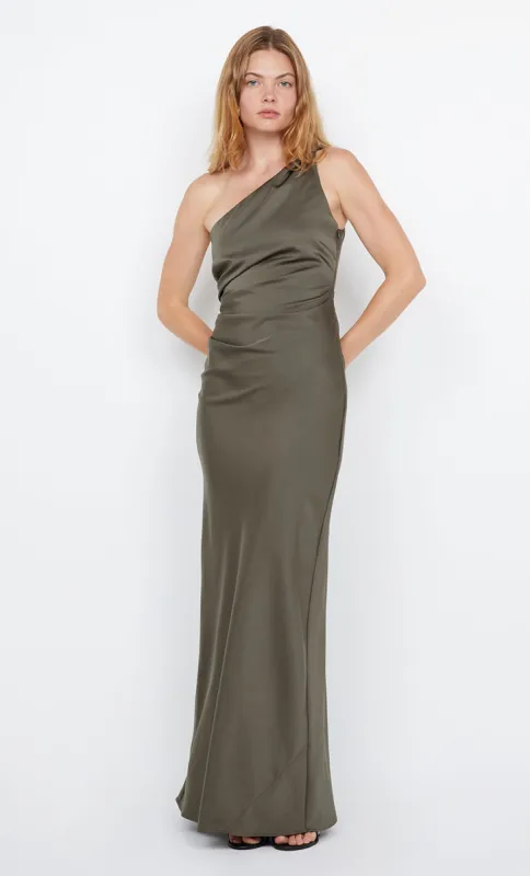 LUNETTA ASYM DRESS - DARK WILLOW sold by bec + bridge