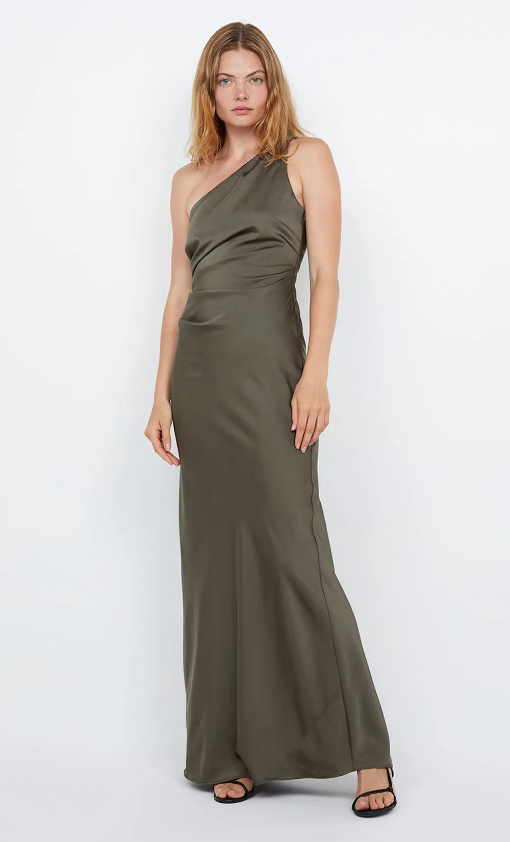 LUNETTA ASYM DRESS - DARK WILLOW sold by bec + bridge product image thumbnail 3