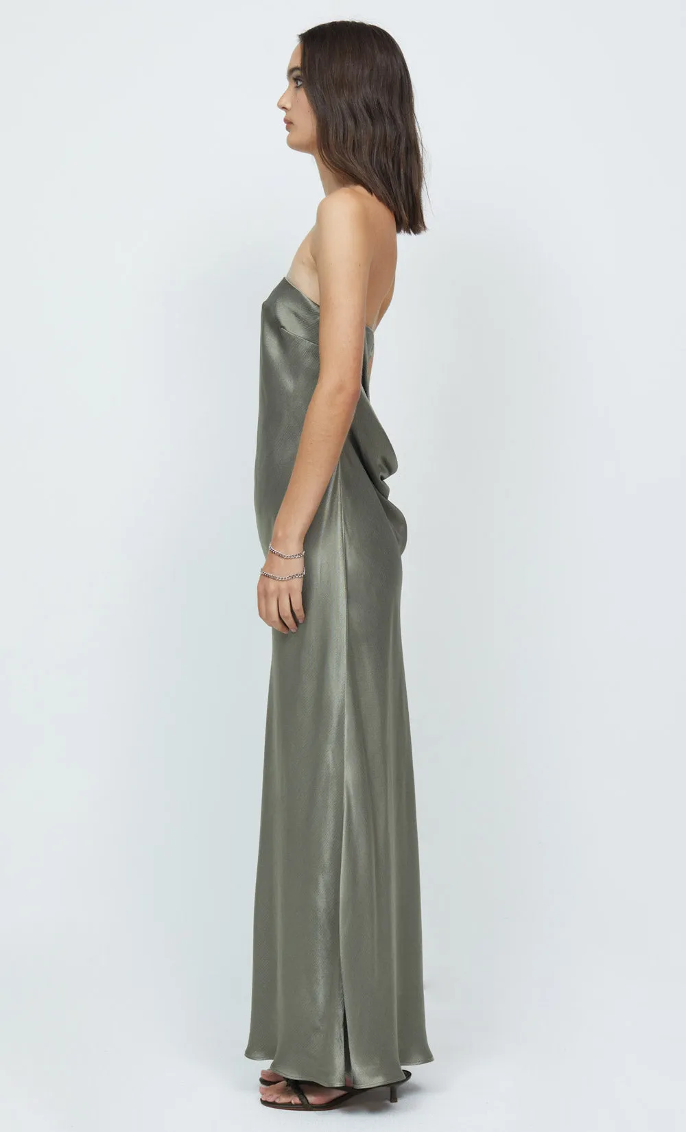 MOONDANCE STRAPLESS DRESS - OLIVE sold by bec + bridge product image thumbnail 4