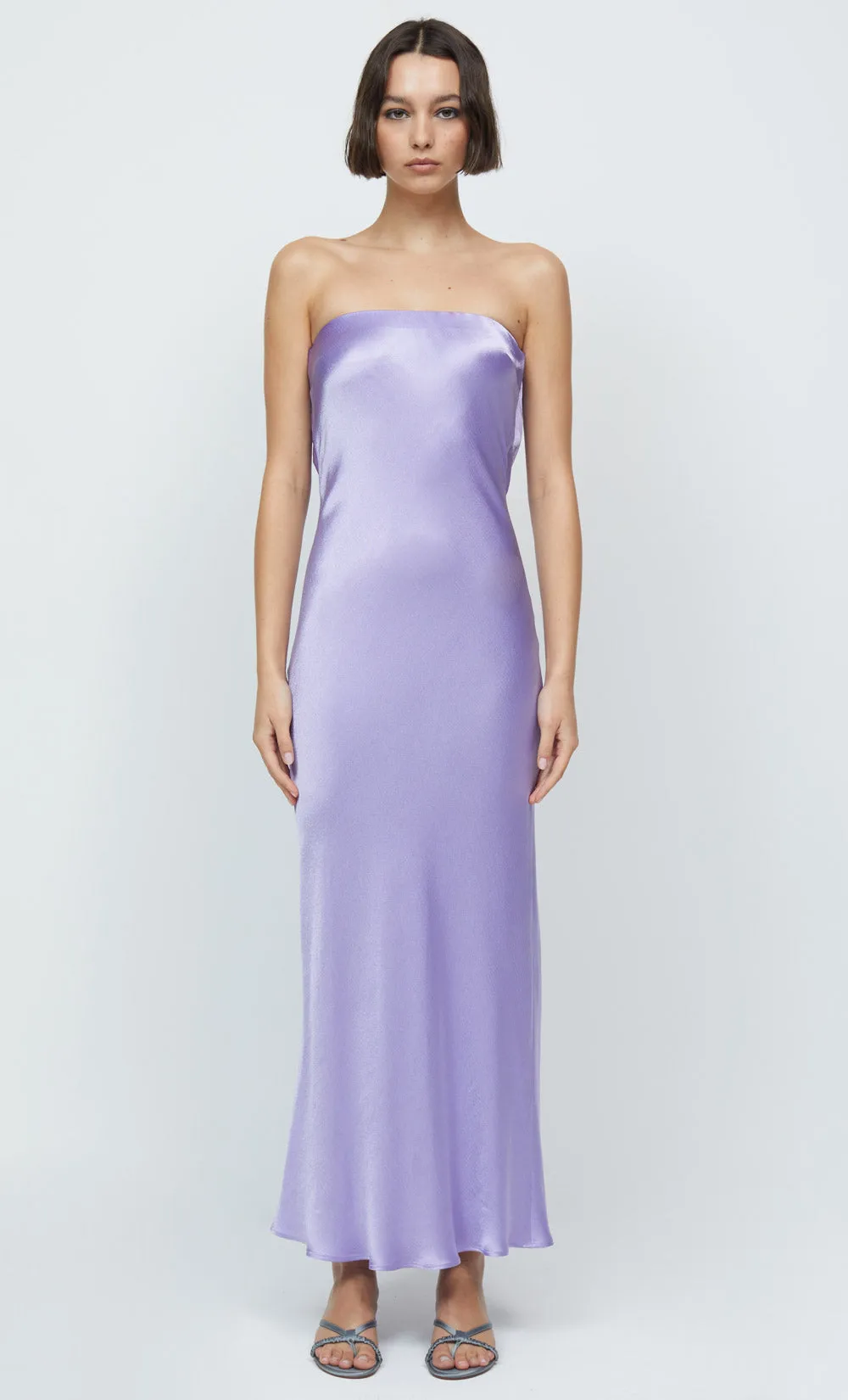MOONDANCE STRAPLESS DRESS - LILAC sold by bec + bridge