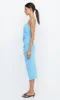 KARINA TUCK MIDI DRESS - TOPAZ BLUE sold by bec + bridge