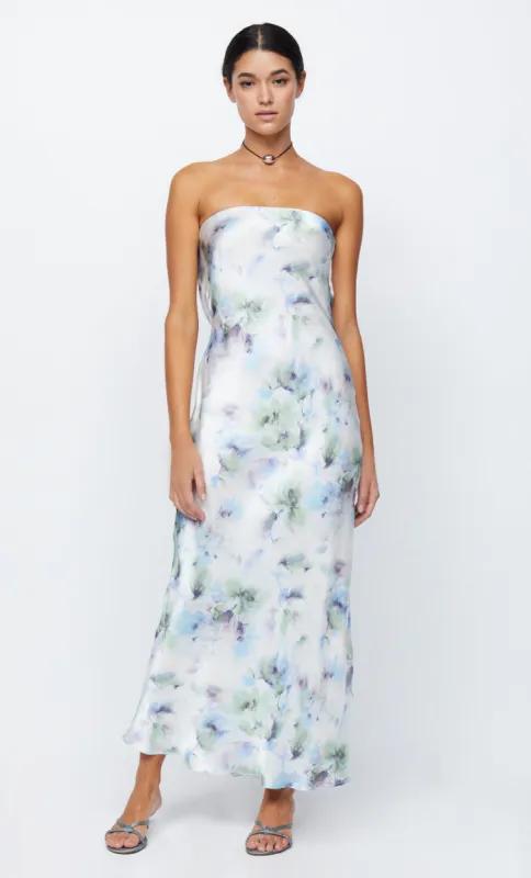 MOON DANCE STRAPLESS DRESS - WATERCOLOUR FLORAL sold by bec + bridge