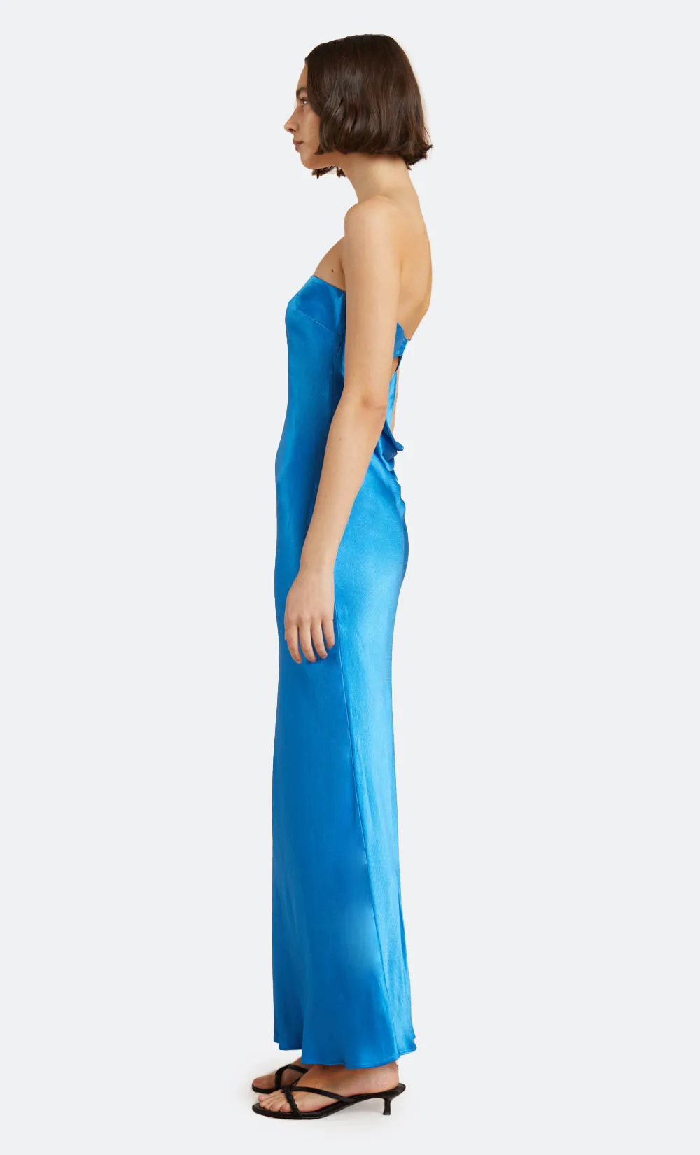 MOONDANCE STRAPLESS DRESS - MID BLUE sold by bec + bridge product image thumbnail 4