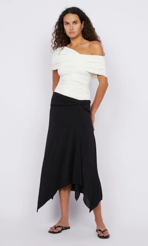 GIGI MIDI SKIRT - BLACK sold by bec + bridge
