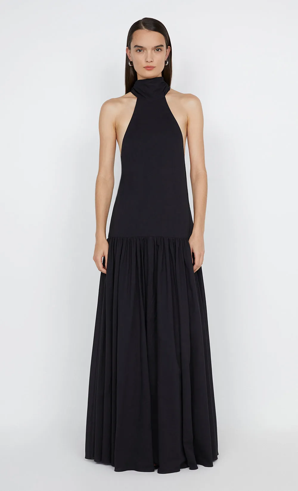 LINA HIGH NECK DRESS - BLACK sold by bec + bridge
