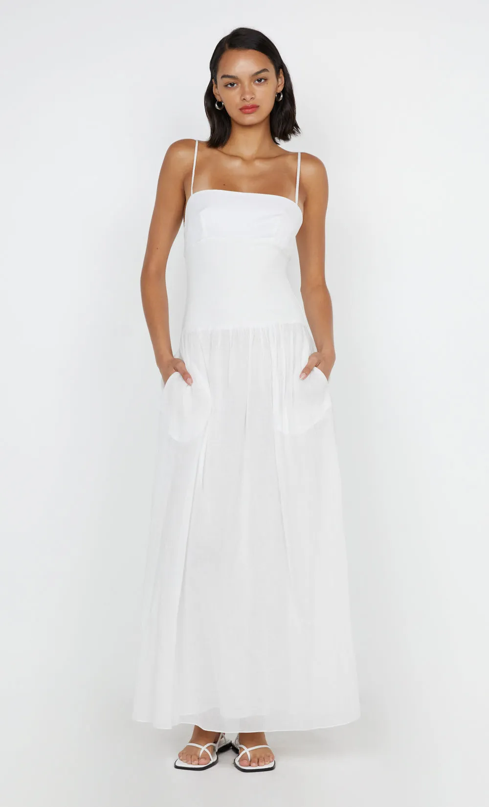 LINA MAXI DRESS - WHITE sold by bec + bridge