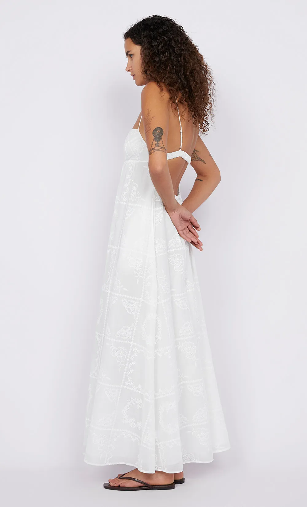 ZALEA MAXI DRESS - WHITE sold by bec + bridge product image thumbnail 4