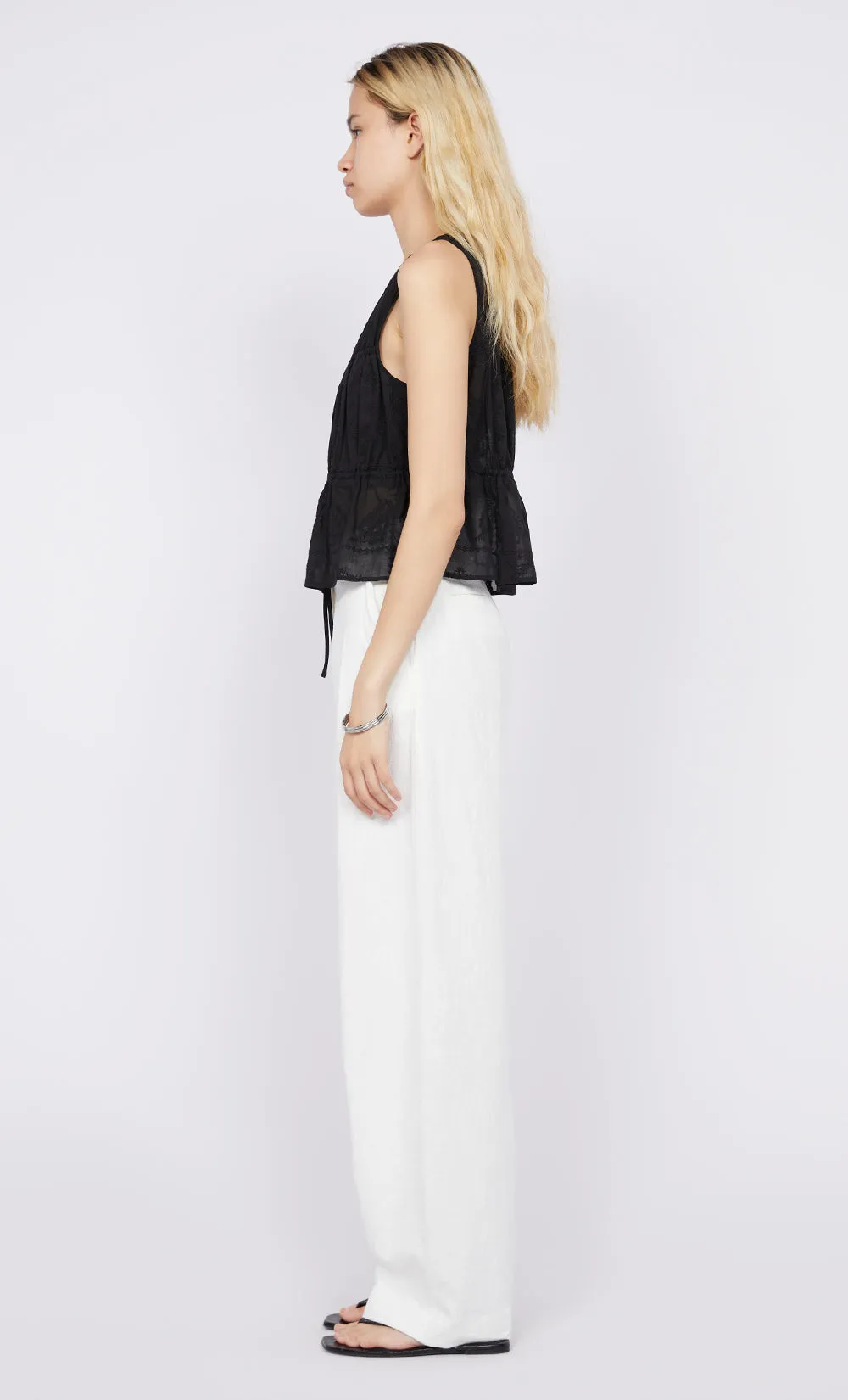 ZALEA GATHERED TOP - BLACK sold by bec + bridge product image thumbnail 4