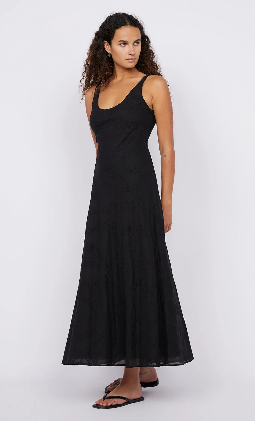 ZALEA SCOOP NECK DRESS - BLACK sold by bec + bridge product image thumbnail 3