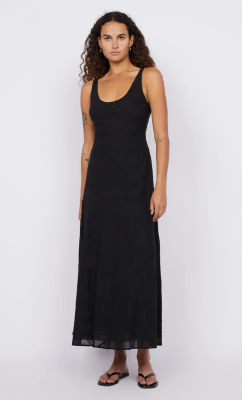 ZALEA SCOOP NECK DRESS - BLACK made by bec + bridge