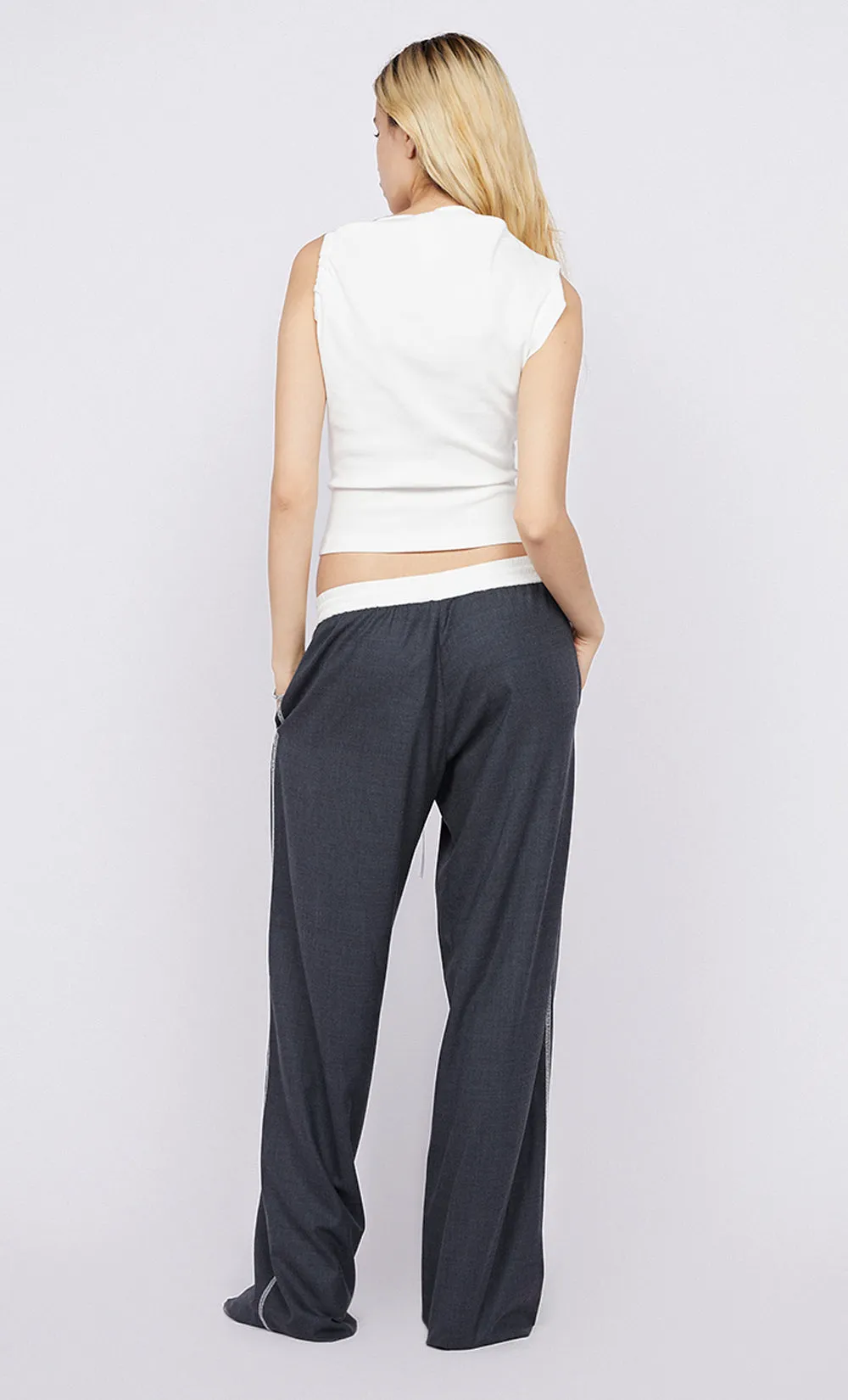 LEILA ASYM TANK - IVORY sold by bec + bridge product image thumbnail 2