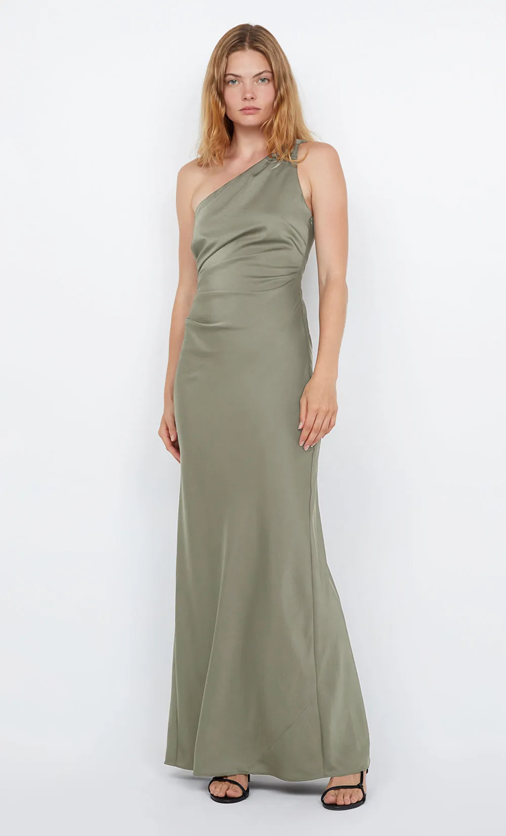 LUNETTA ASYM DRESS - SAGE sold by bec + bridge