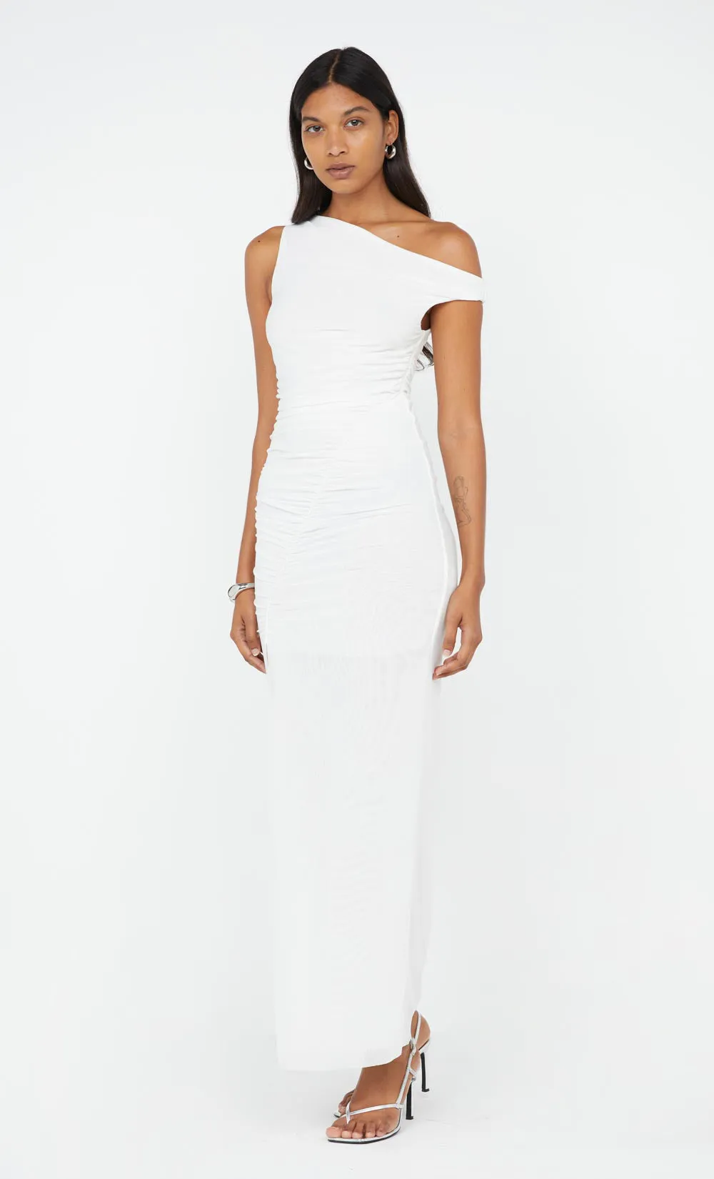SANIA ASYM DRESS - WHITE sold by bec + bridge product image thumbnail 4